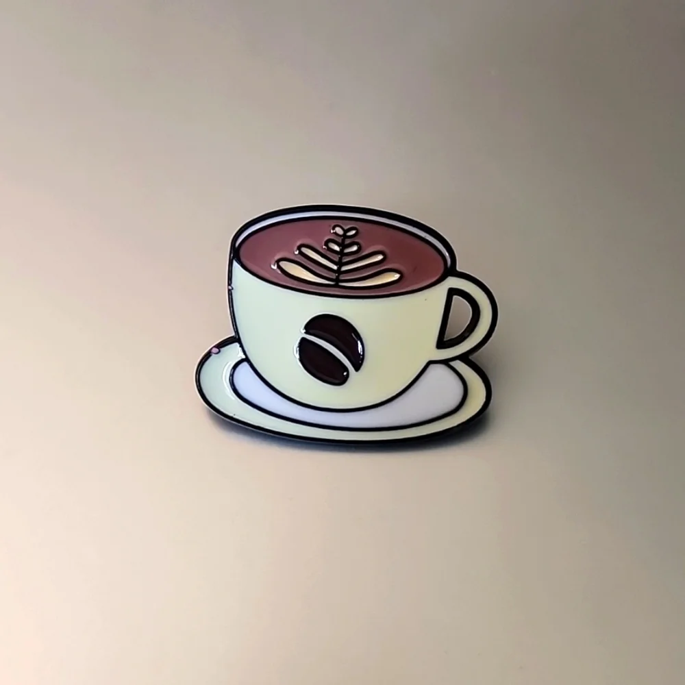 Coffee Pin Coffee Lover Coffee Cup